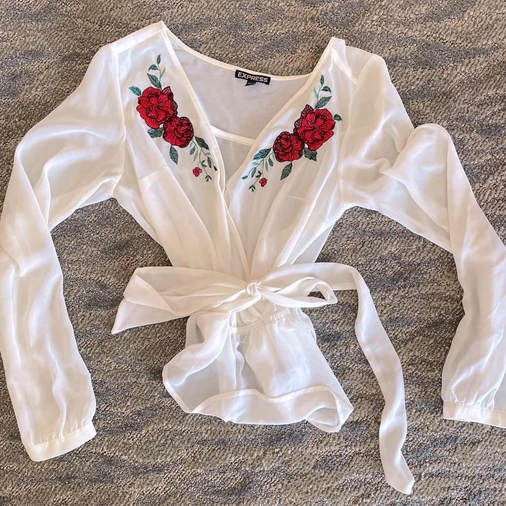 Roses Sheer Blouse